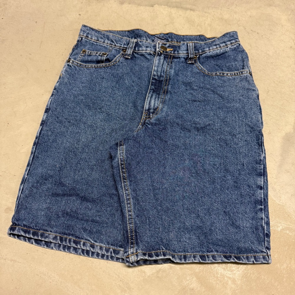 Vintage 90s Baggy Jean Shorts - Picture 1 of 3